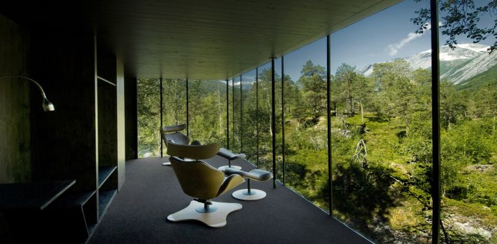 Norvegia - Design hotel immerso nella natura incontaminata lungo il fiume Valdolla: Juvet Landscape Hotel